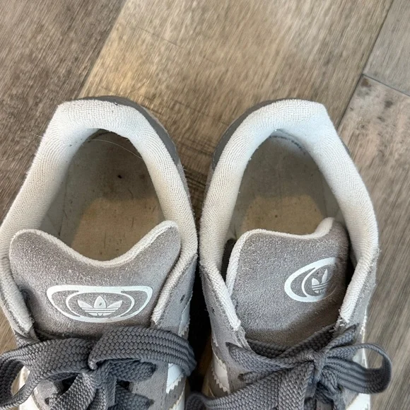 Adidas Classic Gray and White Campus Sneakers - Picture 3 of 10